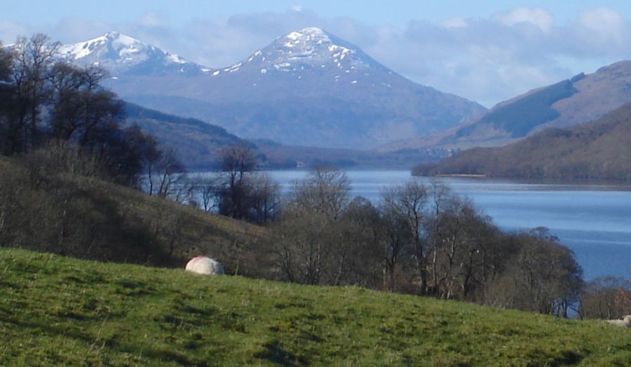 Ben More and Stob Binnein from Ardtalnaig on Loch Tay