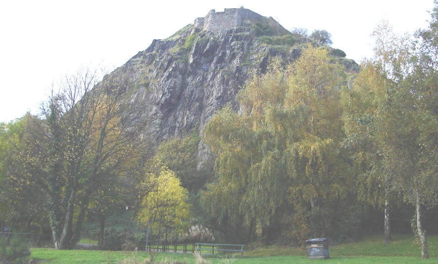 Castle Battlements on Dumbarton Rock