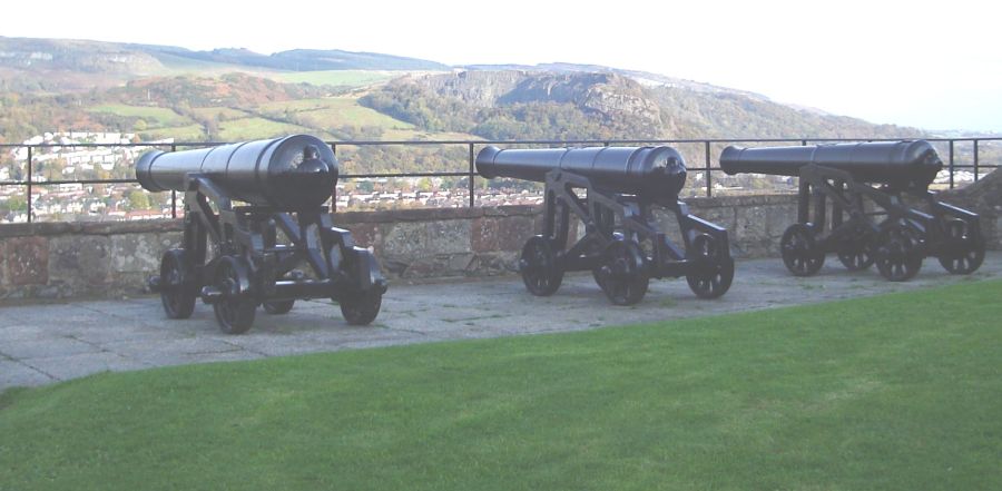 Cannons on Dumbarton Castle