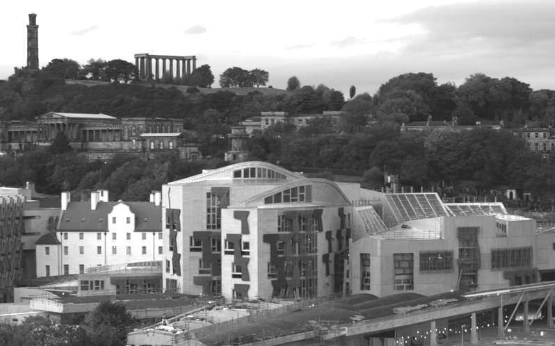 Scottish Parliament Buildings in Edinburgh