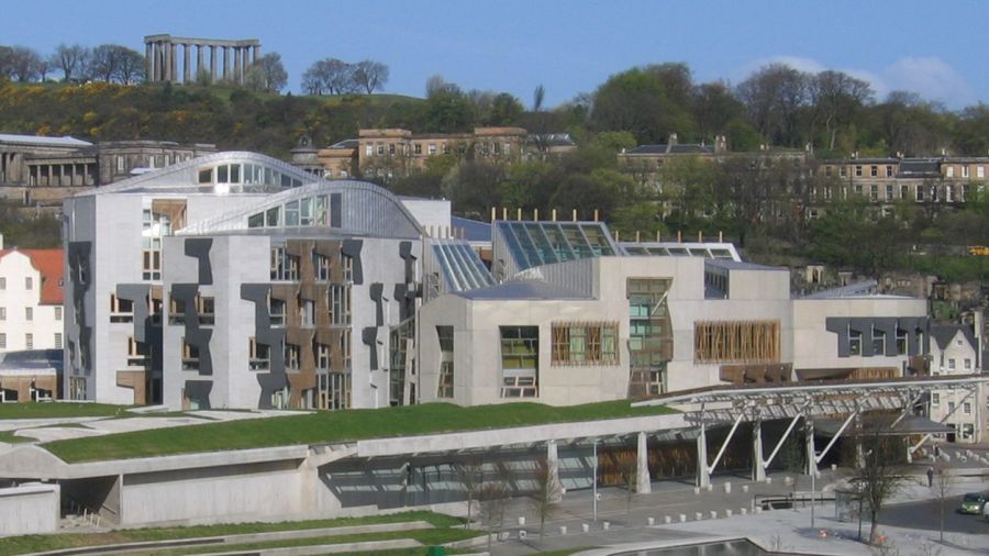 Scottish Parliament Buildings in Edinburgh