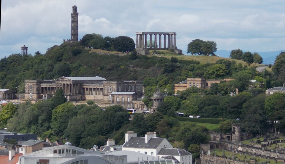 St. Andrew's House, Nelson Monument and the National Monument on Calton Hill
