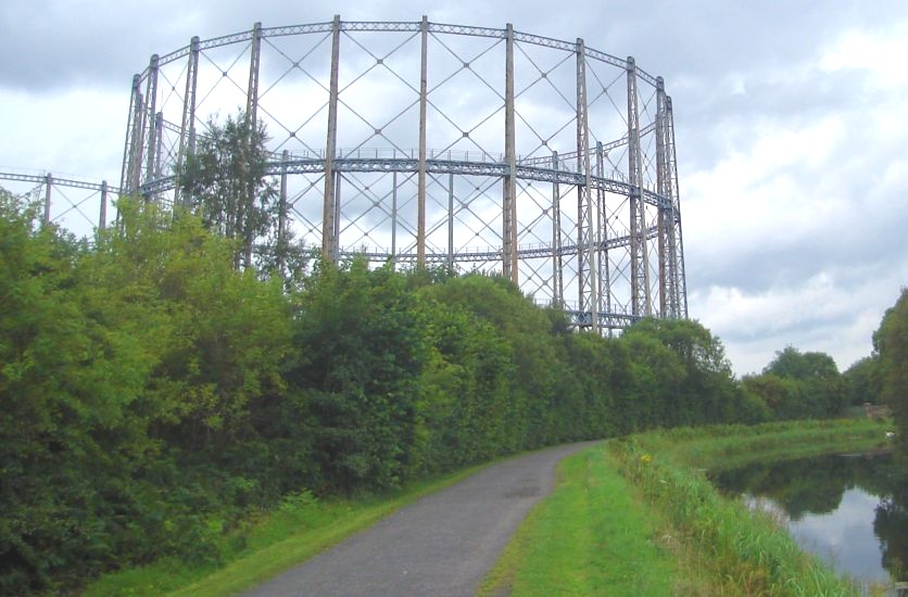 Gas Works at Anniesland beside the Forth and Clyde Canal