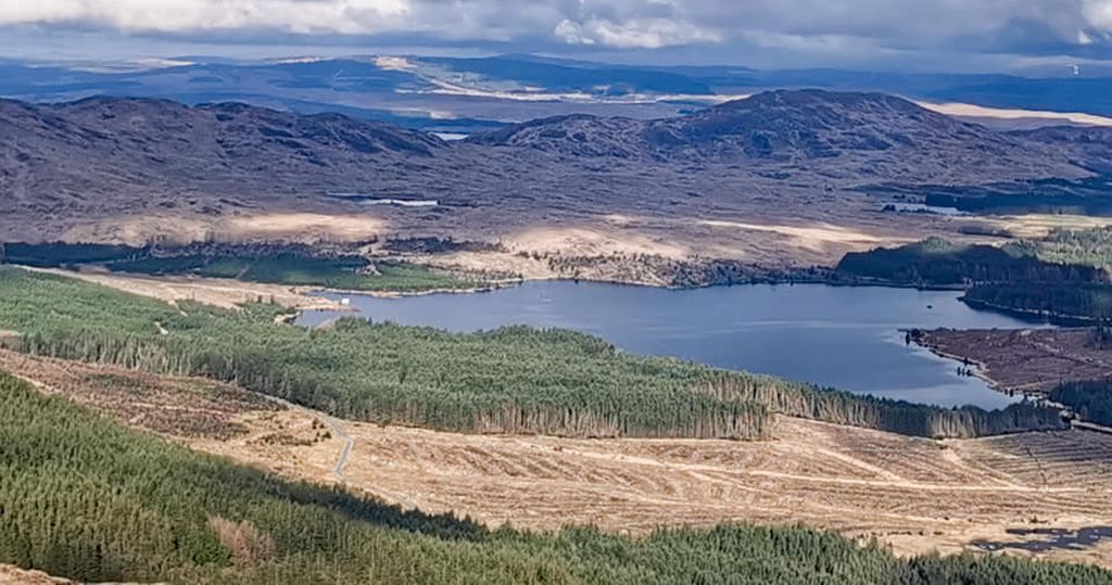 Loch Riecawr from Shalloch on Minnoch
