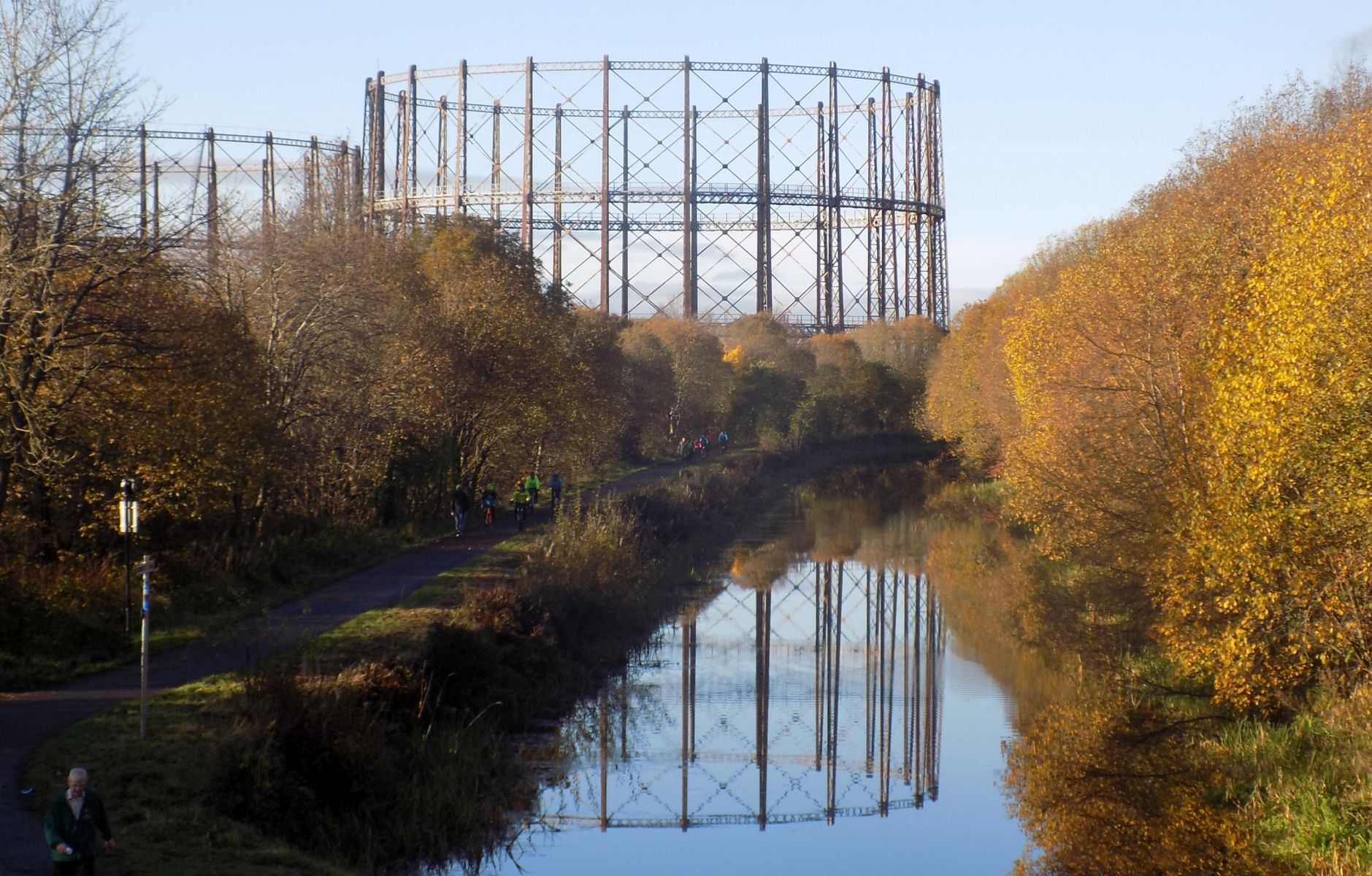 Gas Works above the Forth & Clyde Canal from Maryhill to Anniesland