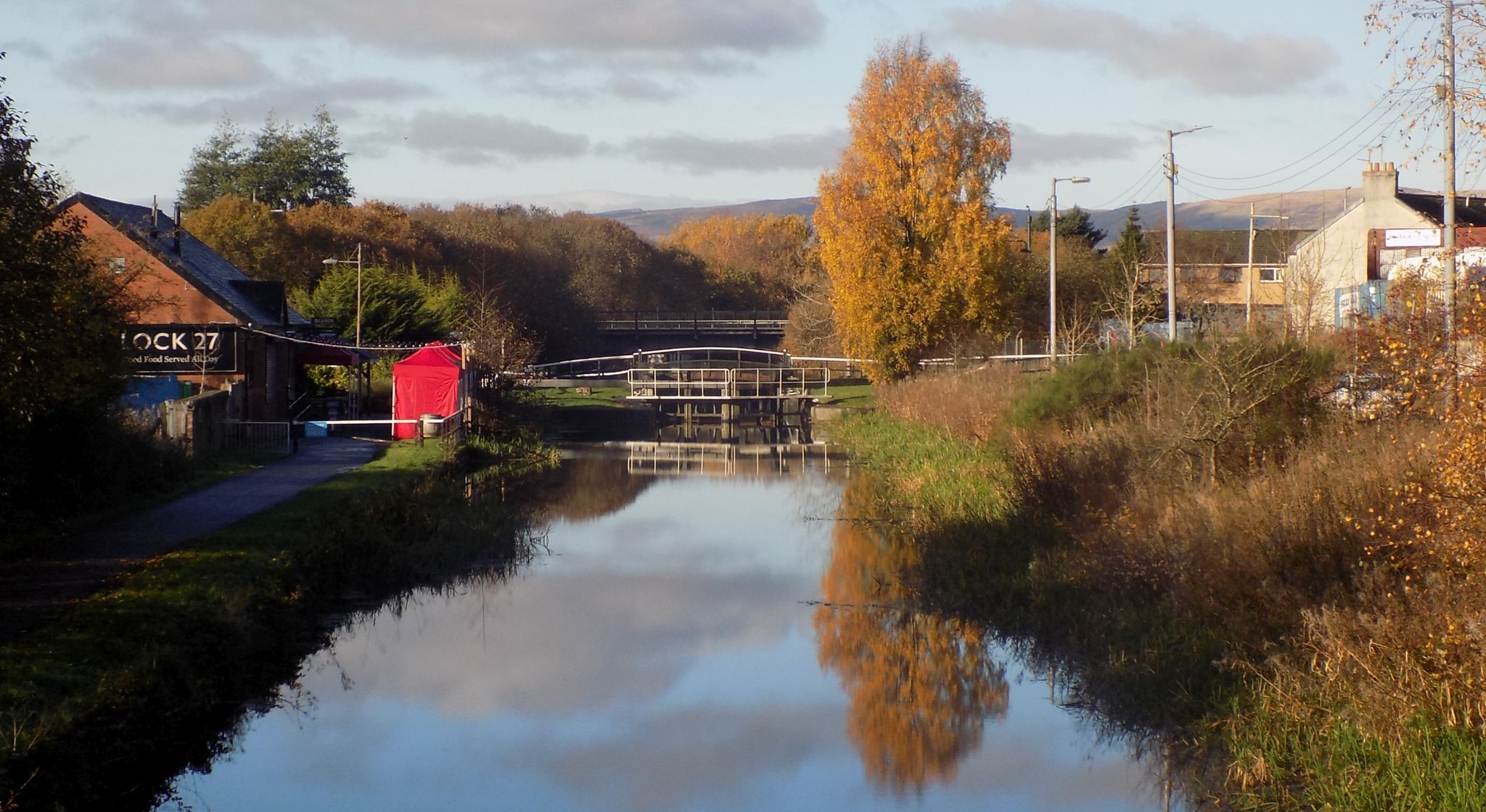 Lock 27 on the Forth & Clyde Canal at Anniesland