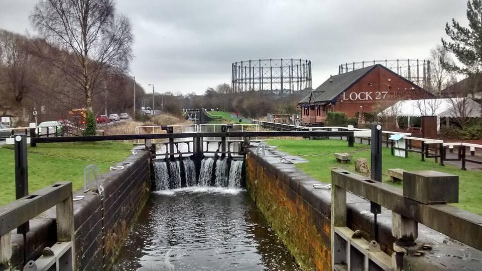 Lock 27 on the Forth & Clyde Canal at Anniesland