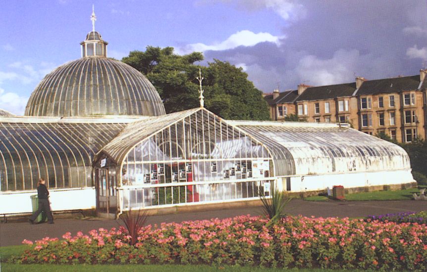 Kibble Palace in the Botanic Gardens in Glasgow
