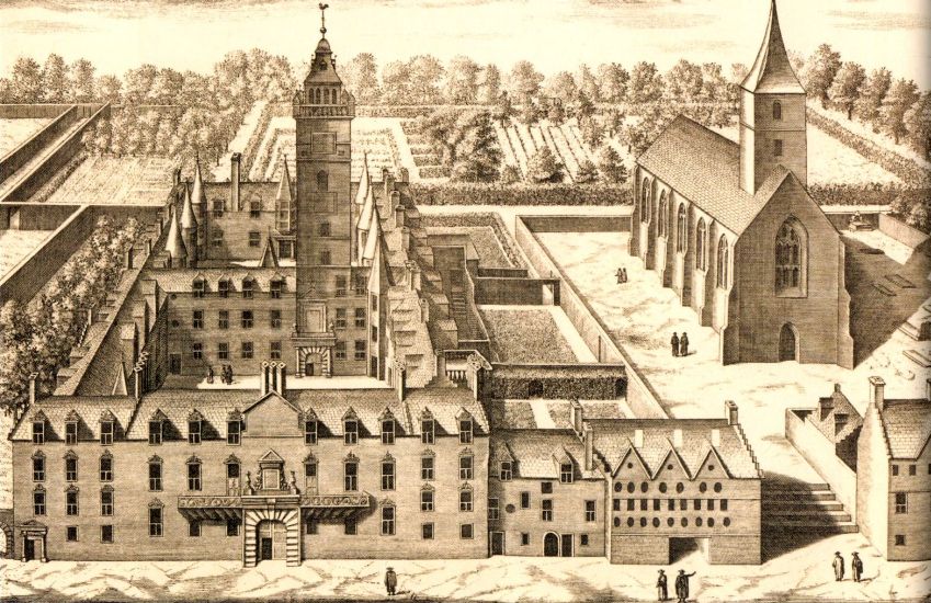 Glasgow University and Blackfriars Church in 1693