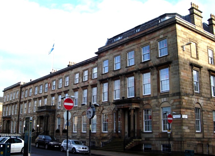 RSAC Building in Blythswood Square in city centre of Glasgow