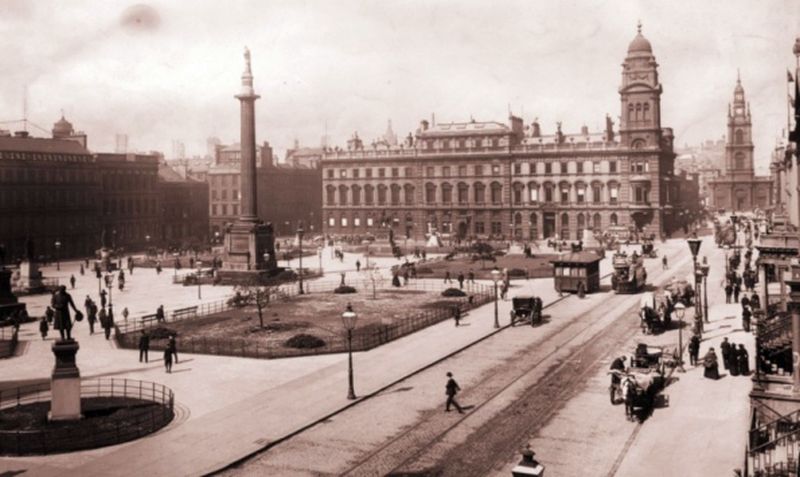 Glasgow: Then & Now - George Square in 1875