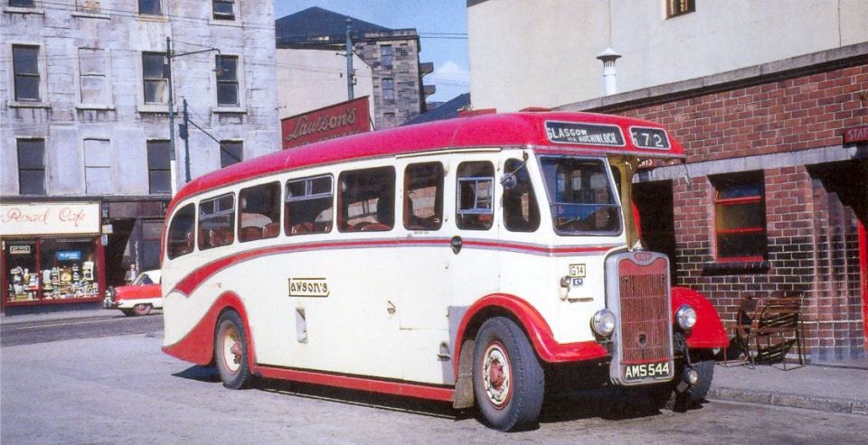 A 35-seater Duple-bodied Guy Arab of David Lawson at Dundas Street bus station