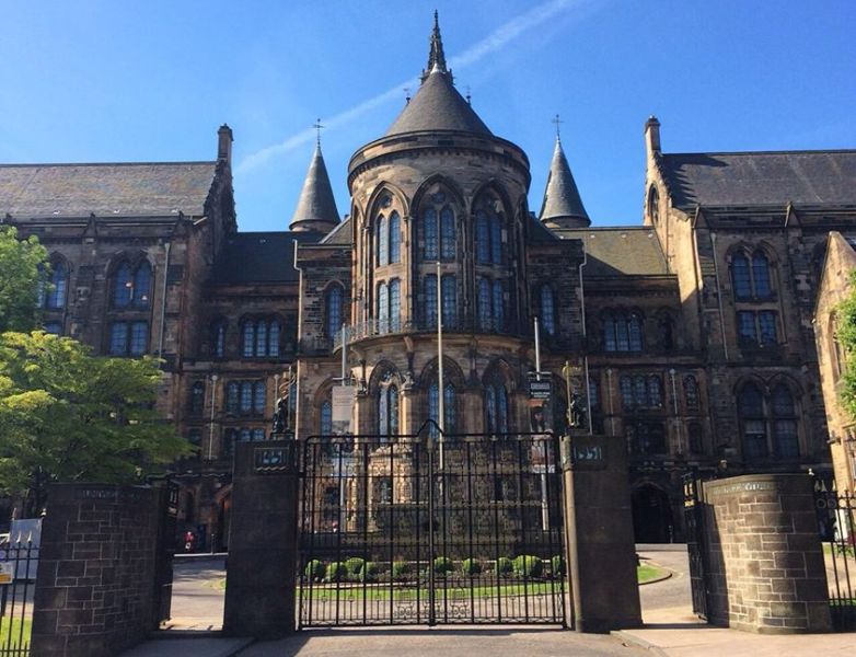 Glasgow University - Entrance Gate to Main Building