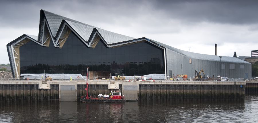 The Riverside Museum on the River Clyde in Glasgow