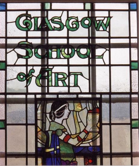 Stained Glass Window in the School of Art, Glasgow