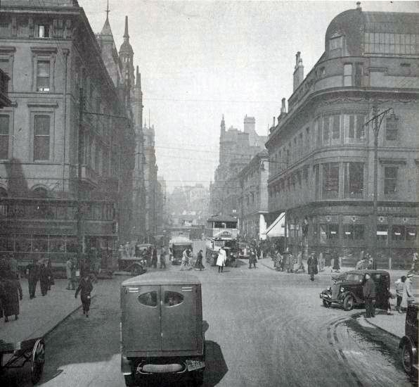 Old photo of Buchanan Street in Glasgow city centre