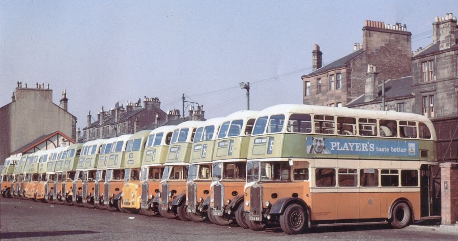 Glasgow Corporation bus fleet 1950