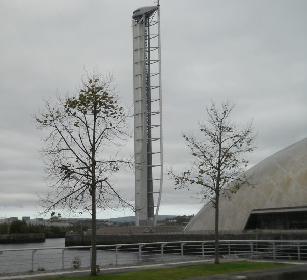 The Science Tower in the Glasgow Science Centre