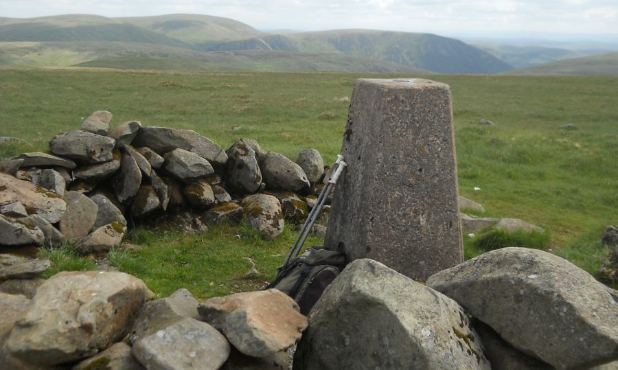 Trig Point on summit of Hart Fell ( 2651ft, 808m )