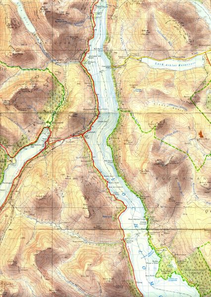 Map of Loch Lomond