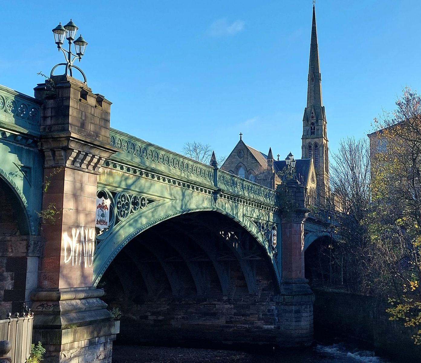Great Western Road Bridge across River Kelvin in Glasgow