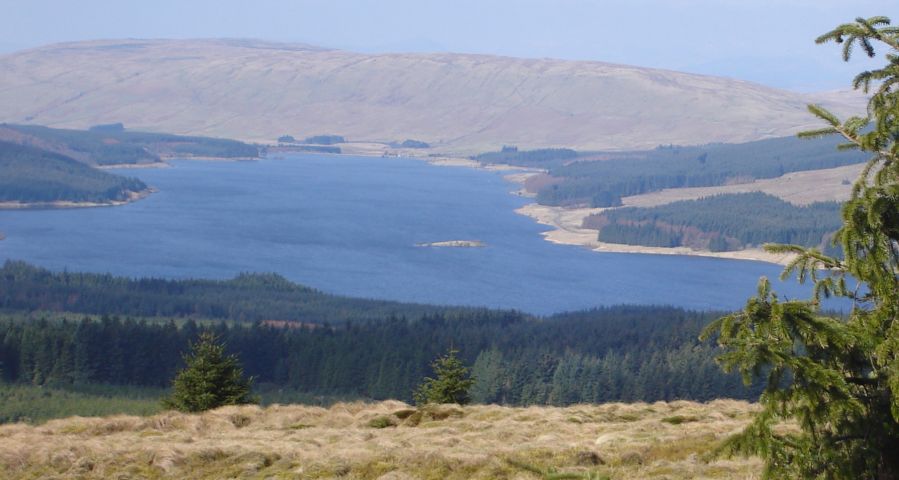 Carron Valley Reservoir from Tomtain