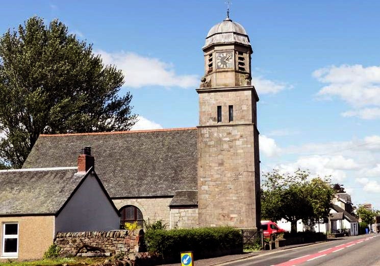 Church and Clock Tower in Buchlyvie Village