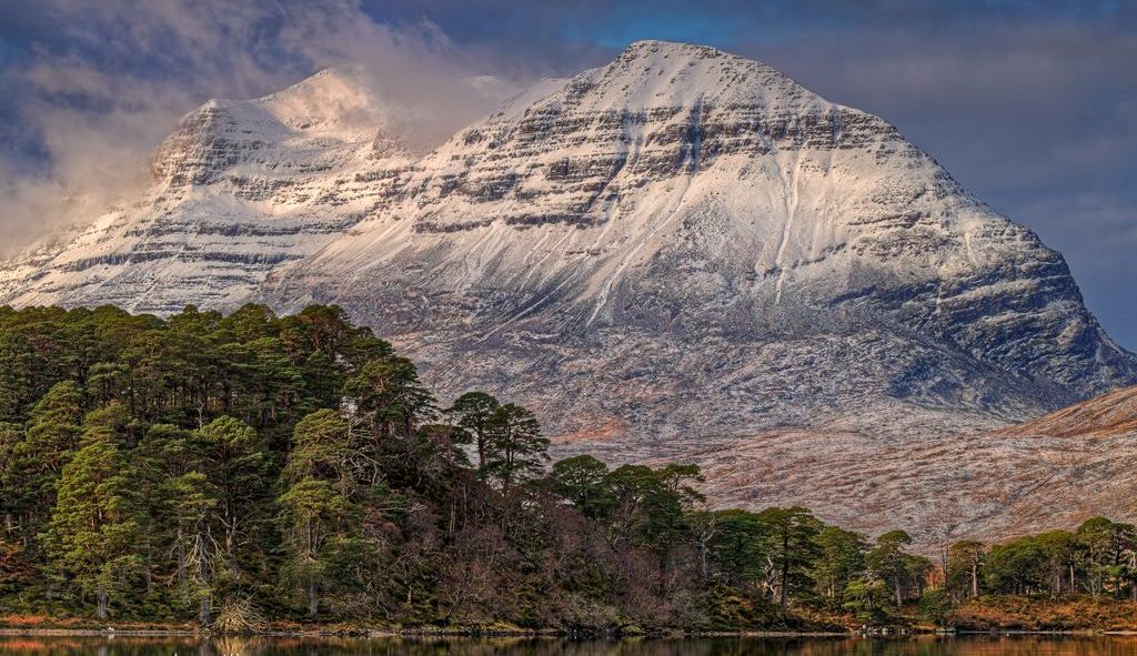 Liathach from Loch Clair in the Torridon Region of the NW Highlands of Scotland