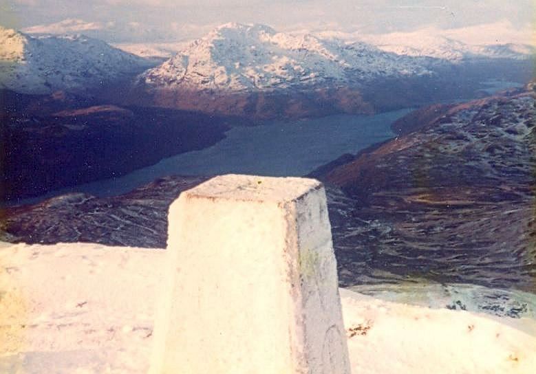 Loch Torridon from Summit Cairn on Liathach in the Torridon Region of the NW Highlands of Scotland