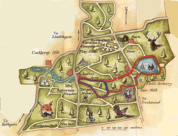 Plan of Beecraigs Country Park