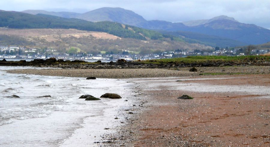 Lunderston Bay on the Ayrshire Coast in the Firth of Clyde
