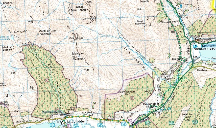 Location Map for Meall an t-Seallaidh