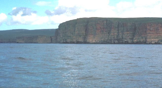Hoy in the Orkney Islands across the Pentland Firth from the Northern Coast of Scotland