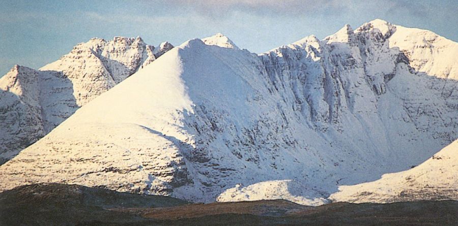 An Teallach in winter in the NW Highlands of Scotland
