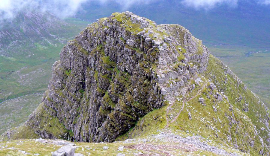 The "Horns" of Beinn Alligin in the Torridon Region of the NW Highlands of Scotland