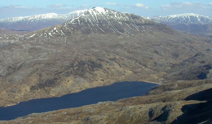 Canisp from Suilven in the NW Highlands of Scotland
