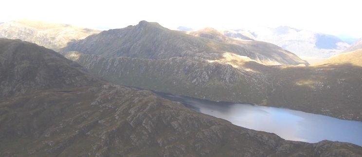 A Mhaighdean in the NW Highlands of Scotland - the remotest Munro