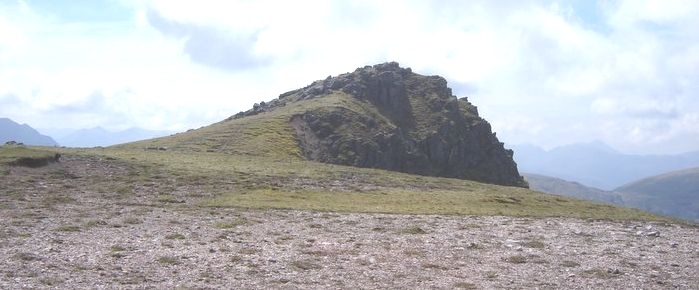 Summit of A Mhaighdean in the NW Highlands of Scotland