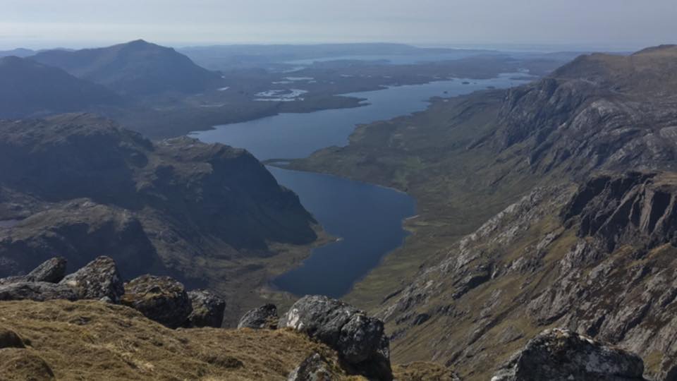 Fionn Loch from A Mhaighdean in the NW Highlands of Scotland