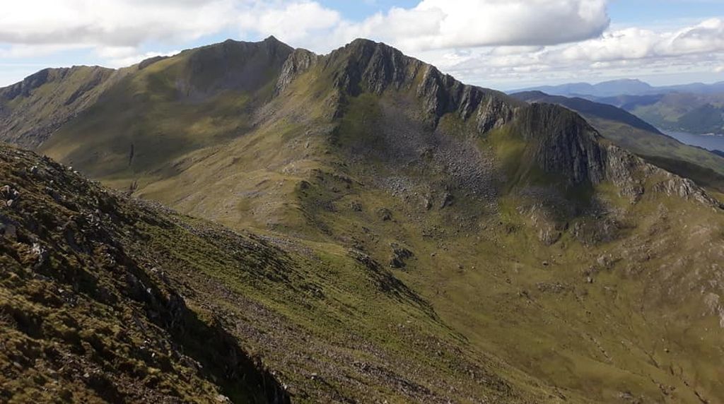 The Saddle and Forcan Ridge from Sgurr na Sgine