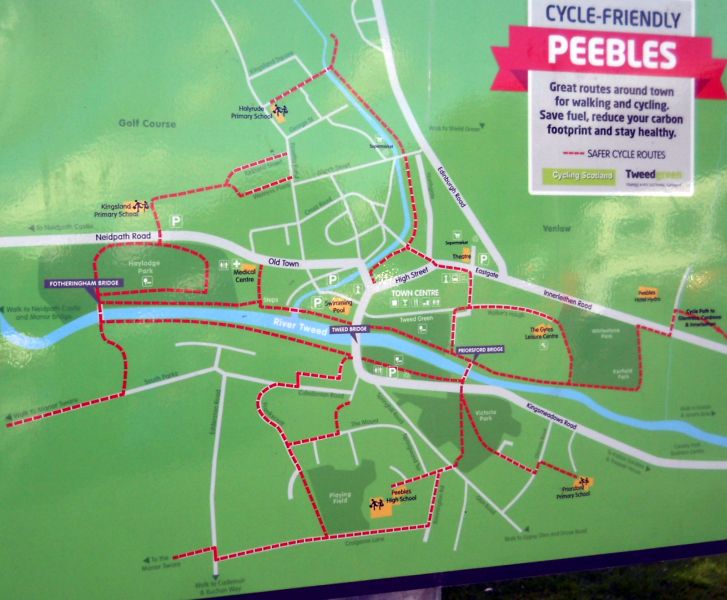 Map of Peebles