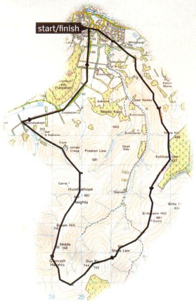 Map of Glensax Circuit