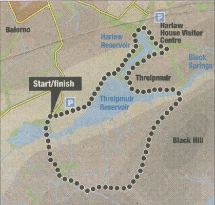 Route Map for Pentlands