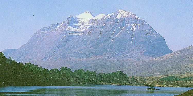 Liathach from Loch Clair in the Torridon Region of the NW Highlands of Scotland