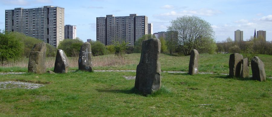 Standing Stones in Sighthill Park