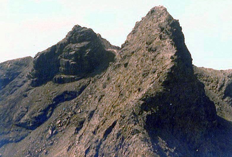 Bruach na Frithe and Am Bhasteir from Sgurr nan Gillean on the Skye Ridge