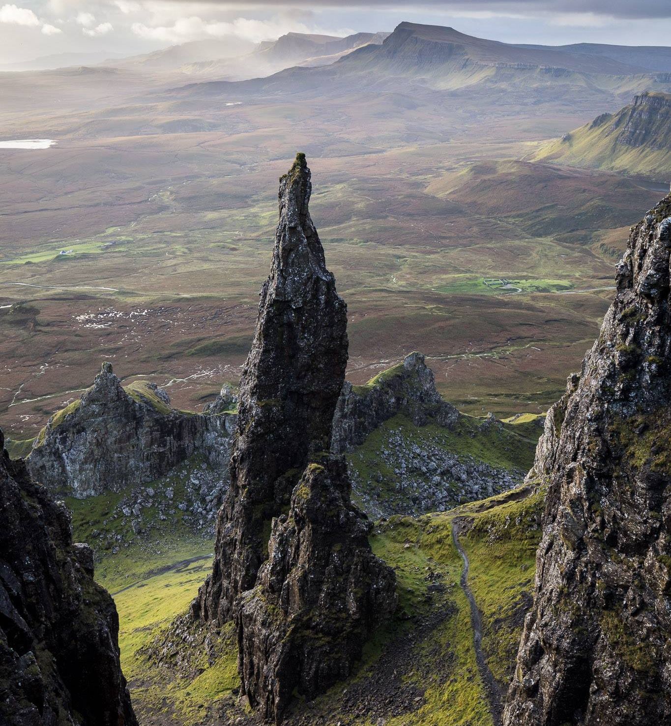 The Needle at the Quiraing on the Trotternish Ridge on the Isle of Skye