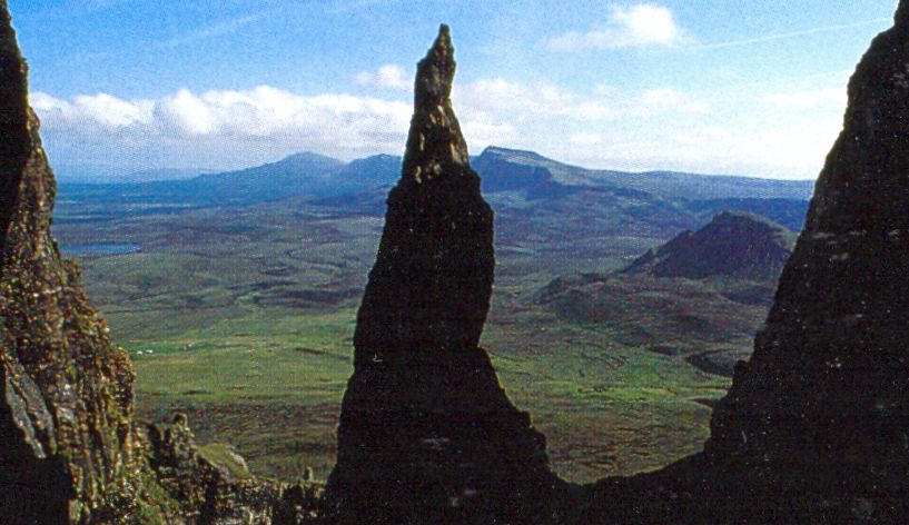 The Needle at the Quiraing on the Trotternish Ridge on the Isle of Skye