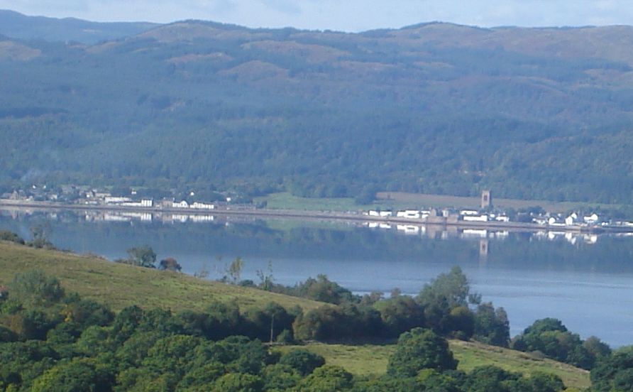 Inveraray on Loch Fyne in Argylleshire in the Southern Highlands of Scotland