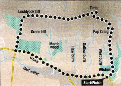 Route Description and Map for Tinto Hill